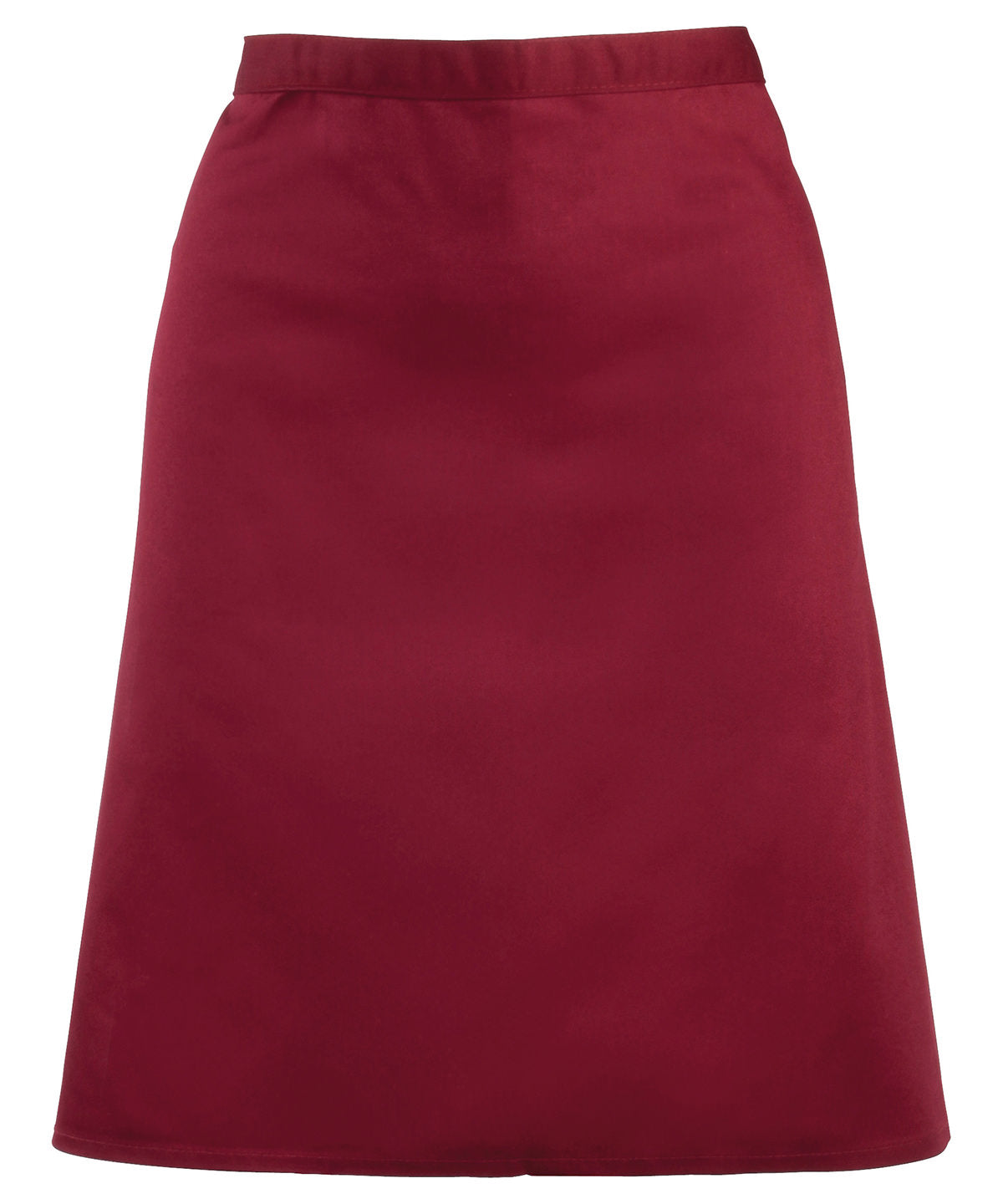Mid-Length Waist Apron - Burgundy